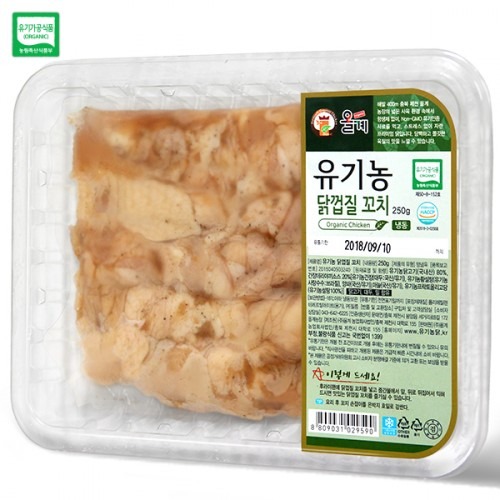 유기농 닭껍질꼬치 [냉동] 250g